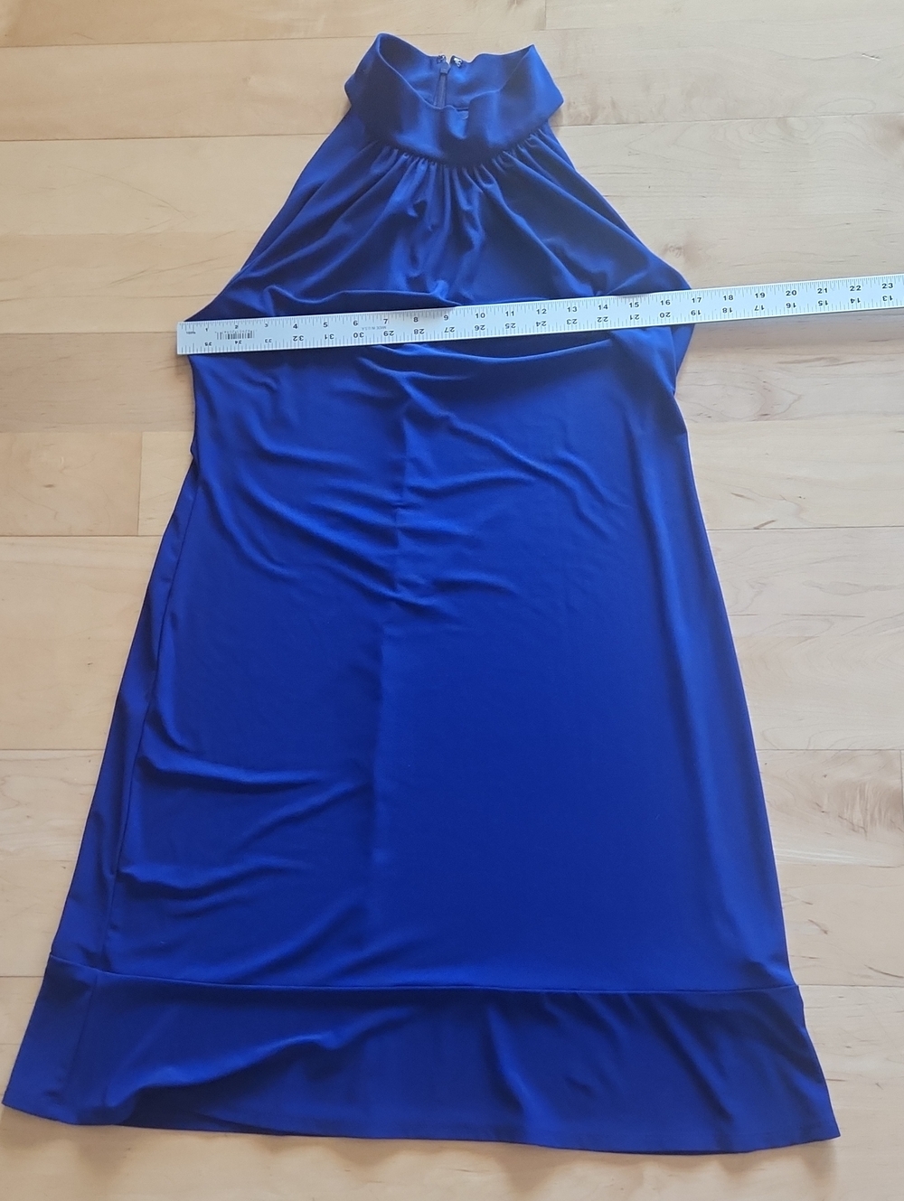 LAST CHANCE American Living Royal Blue Halter Maxi Dress